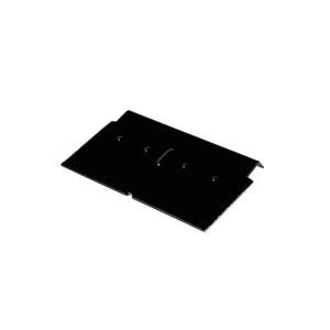 Aluminium daktrim standaard verbindingsstuk 45mm zwart RAL9005