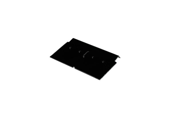 Aluminium daktrim standaard verbindingsstuk 60mm zwart RAL9005
