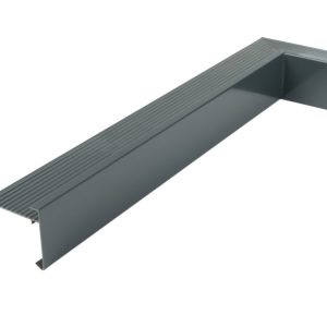 Aluminium daktrim standaard antraciet RAL7016 binnenhoek 60x60mm