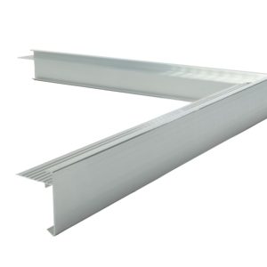 Aluminium daktrim standaard buitenhoek 60x45mm
