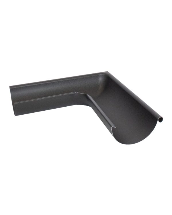 RedFox buitenhoek dakgoot 125mm RAL9005 zwart