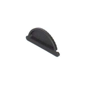 RedFox eindstuk dakgoot L+R 125mm RAL9005 zwart