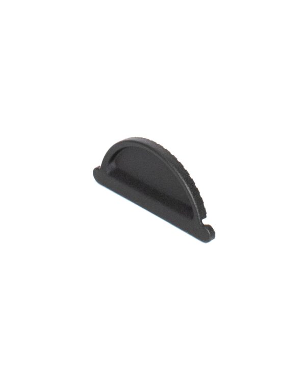 RedFox eindstuk dakgoot L+R 125mm RAL9005 zwart