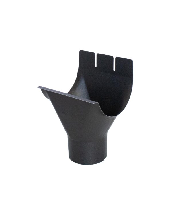 RedFox gootuitloop 125mm - 90mm RAL9005 zwart