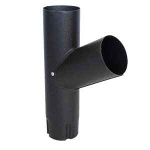 RedFox Y-stuk 90mm RAL9005 zwart