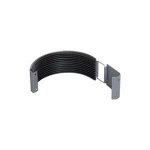 RedFox verbindingsstukstuk met rubber dakgoot 125mm RAL 7024 grafietgrijs
